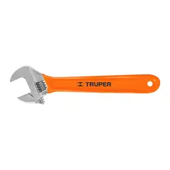 TRUPER - Llave Ajustable Francesa 10 PuLG. Cromada Mango Pvc