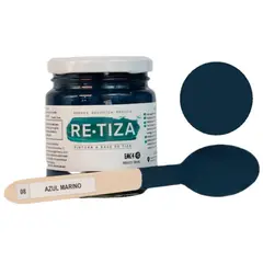 RETIZA - Pintura Tizada/Vintage AZUL MARINO 250 grs. base agua mate decorativa