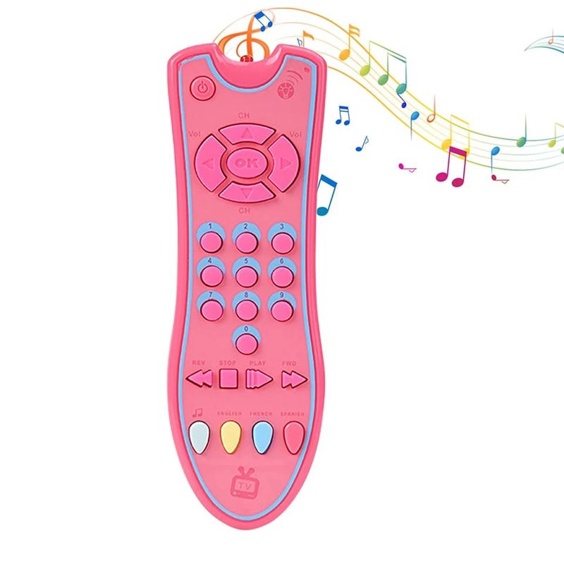 GENERICO - CONTROL REMOTO MUSICAL PARA BEBES ROSA