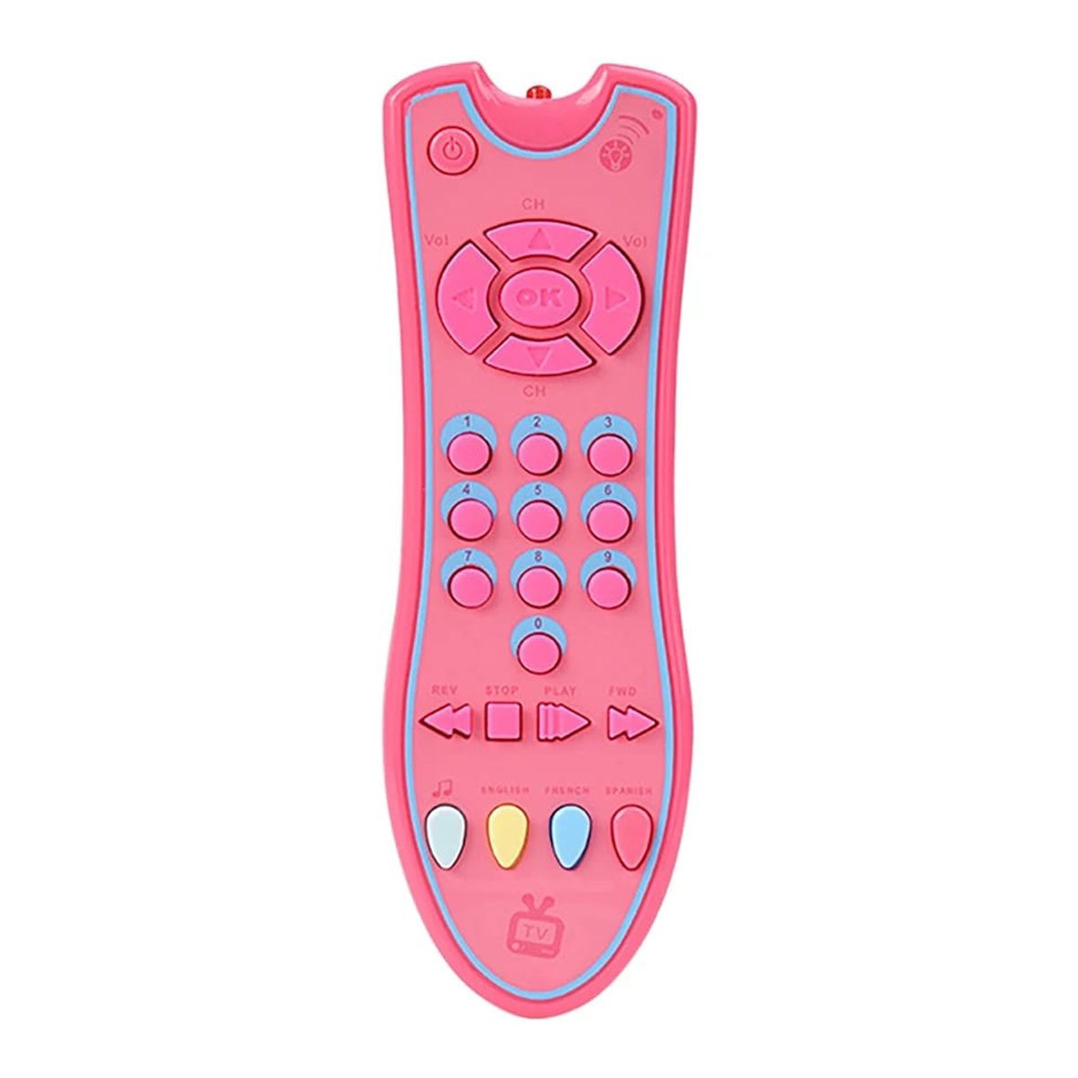 GENERICO - CONTROL REMOTO MUSICAL PARA BEBES ROSA