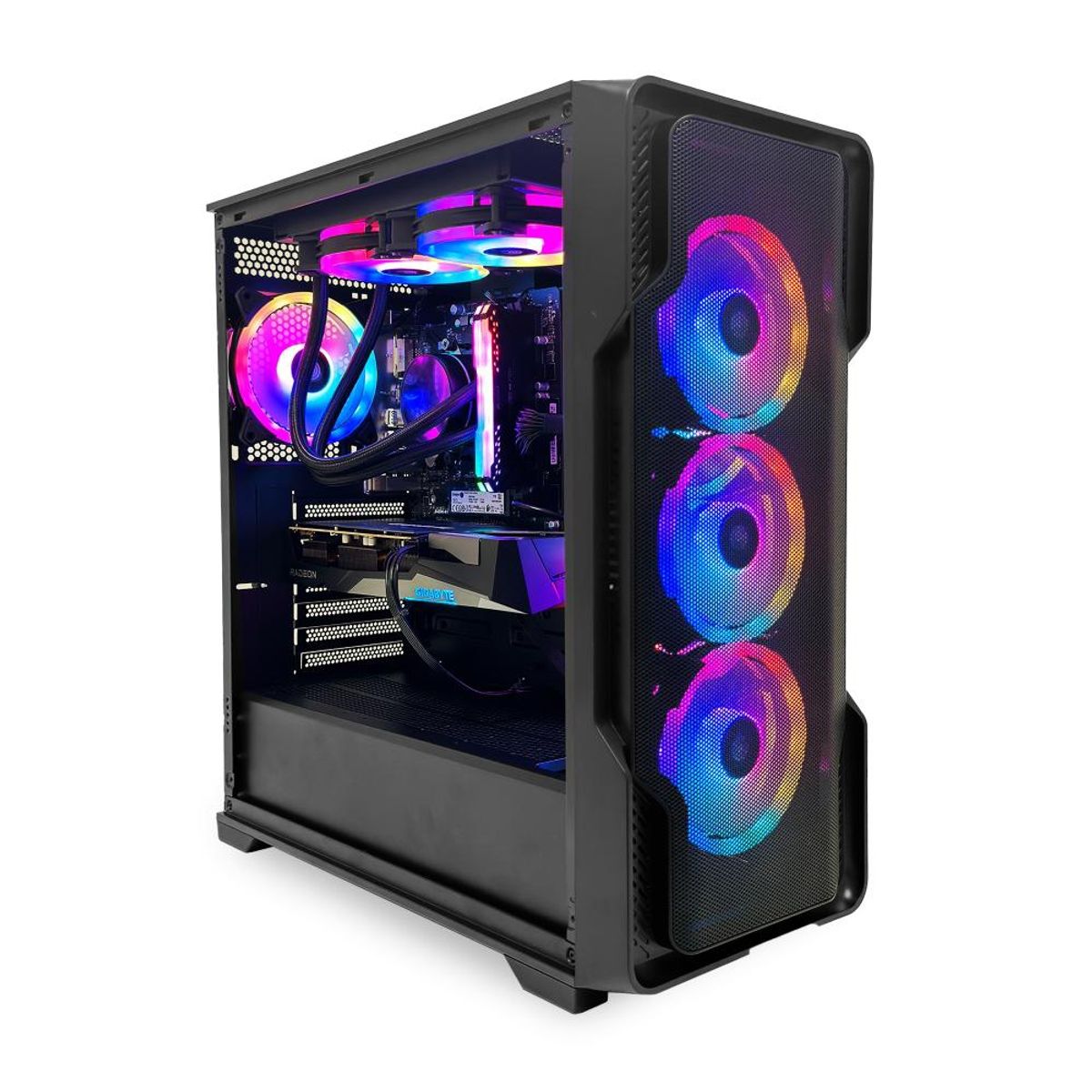 SNAKE GAMER - Pc Gamer Vibora Black V5 AMD Ryzen 7 5700X RX 7600 SSD 1TB RAM 32 GB