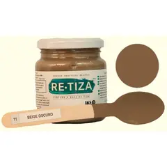 RETIZA - Pintura Tizada/Vintage BEIGE OSCURO 250 grs. base agua mate