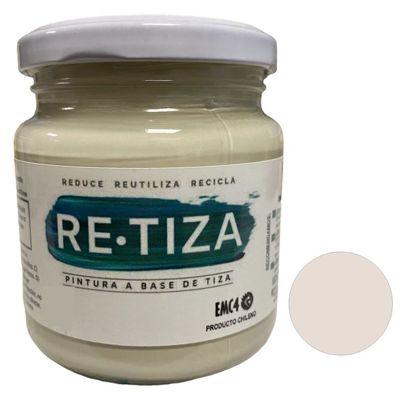 RETIZA - Pintura Tizada/Vintage BLANCO CRUDO/ HUESO  250 grs.  al agua