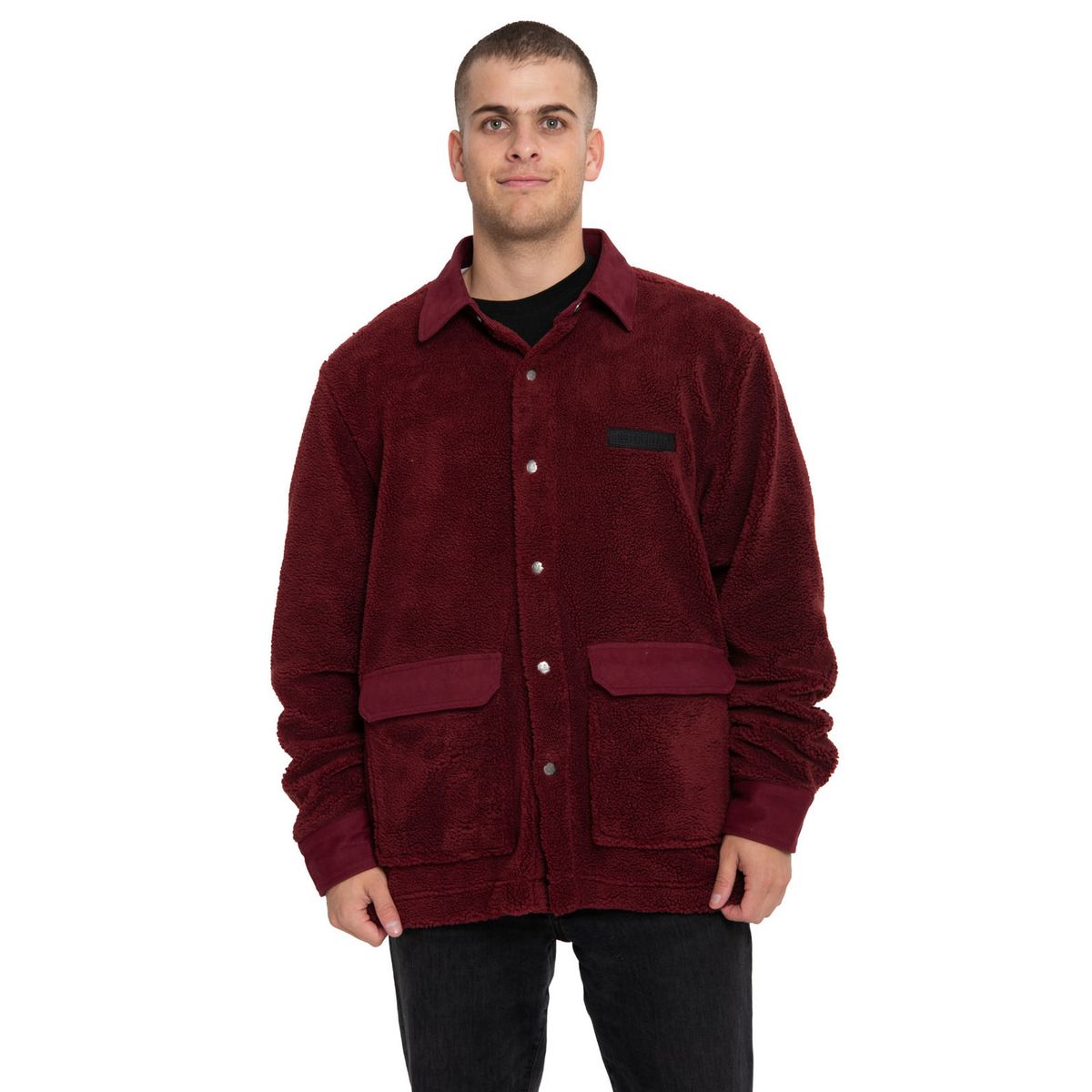 CAT - Polar Casual Hombre Sherpa Jacket Rojo CAT