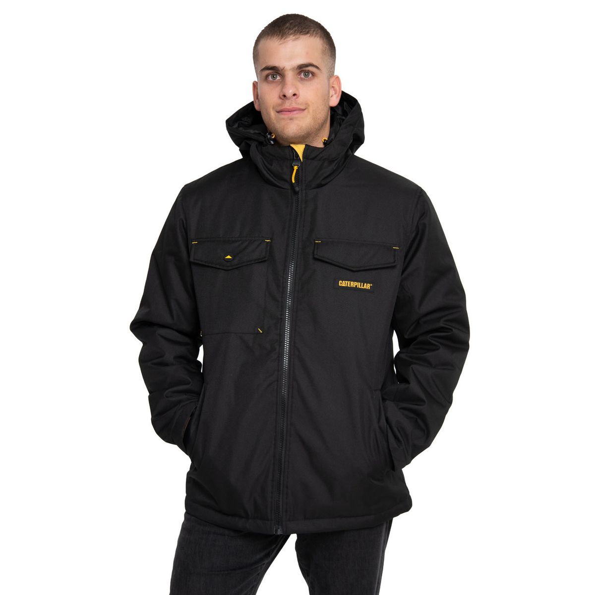 CAT - Chaqueta Hombre Heavyweight Insulated Hooded Negro CAT