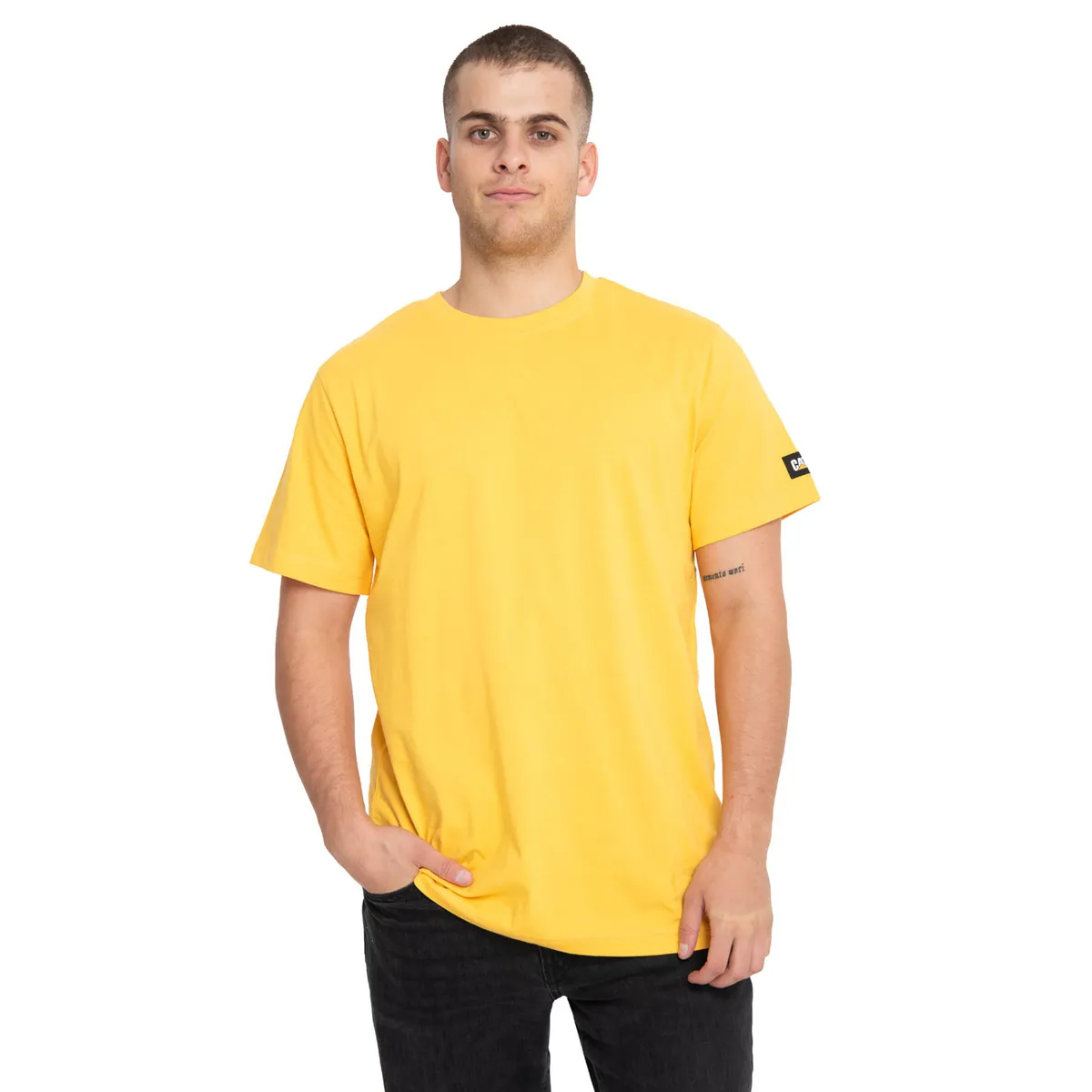 CAT - Polera Manga Corta Hombre Essential S/SAmarillo CAT