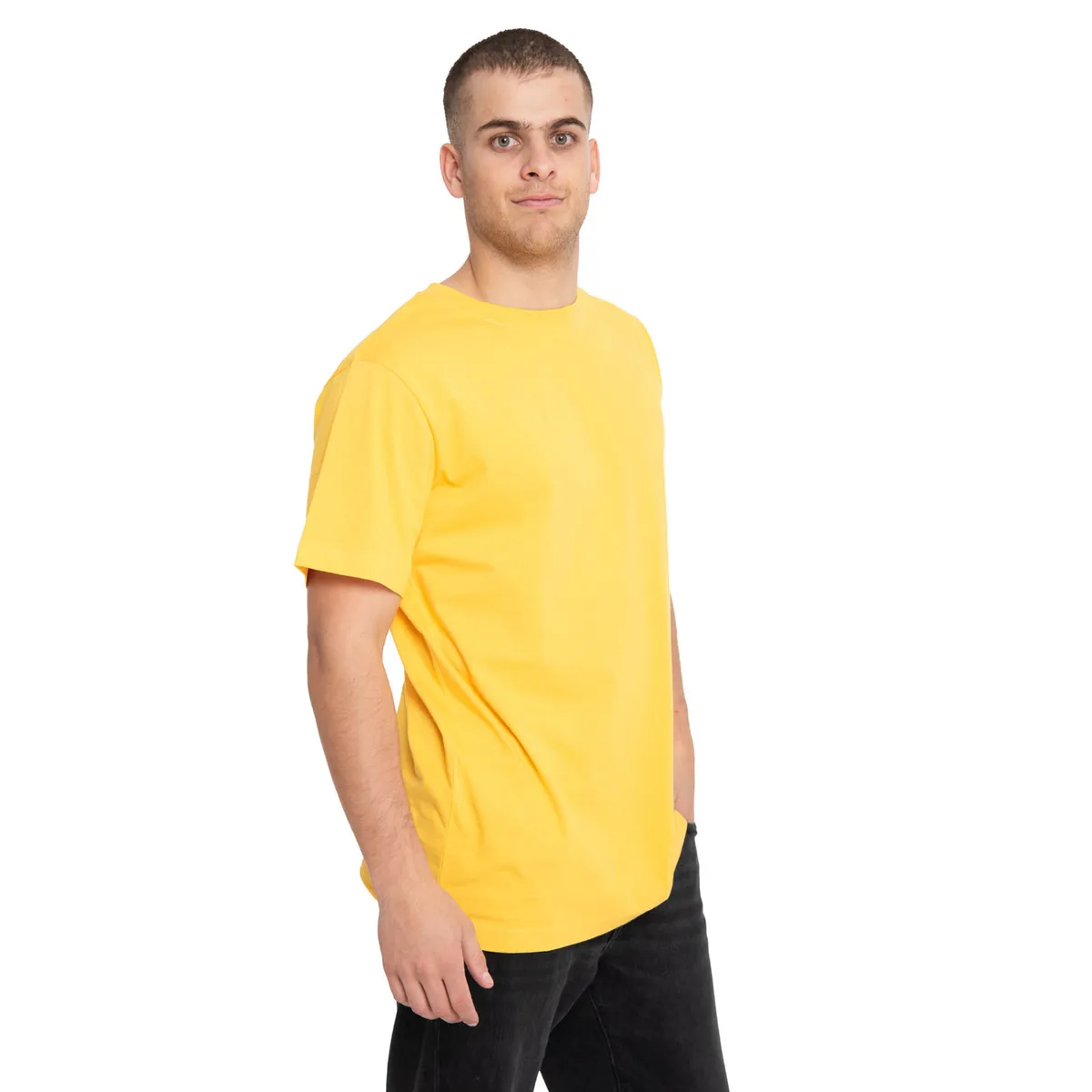 CAT - Polera Manga Corta Hombre Essential S/SAmarillo CAT