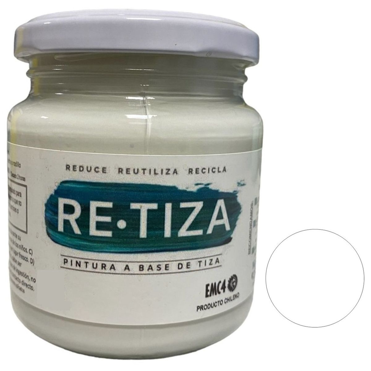 RETIZA - PINTURA TIZADA/VINTAGE BLANCO INVIERNO-NIEVE 250 GRS.  base agua mate