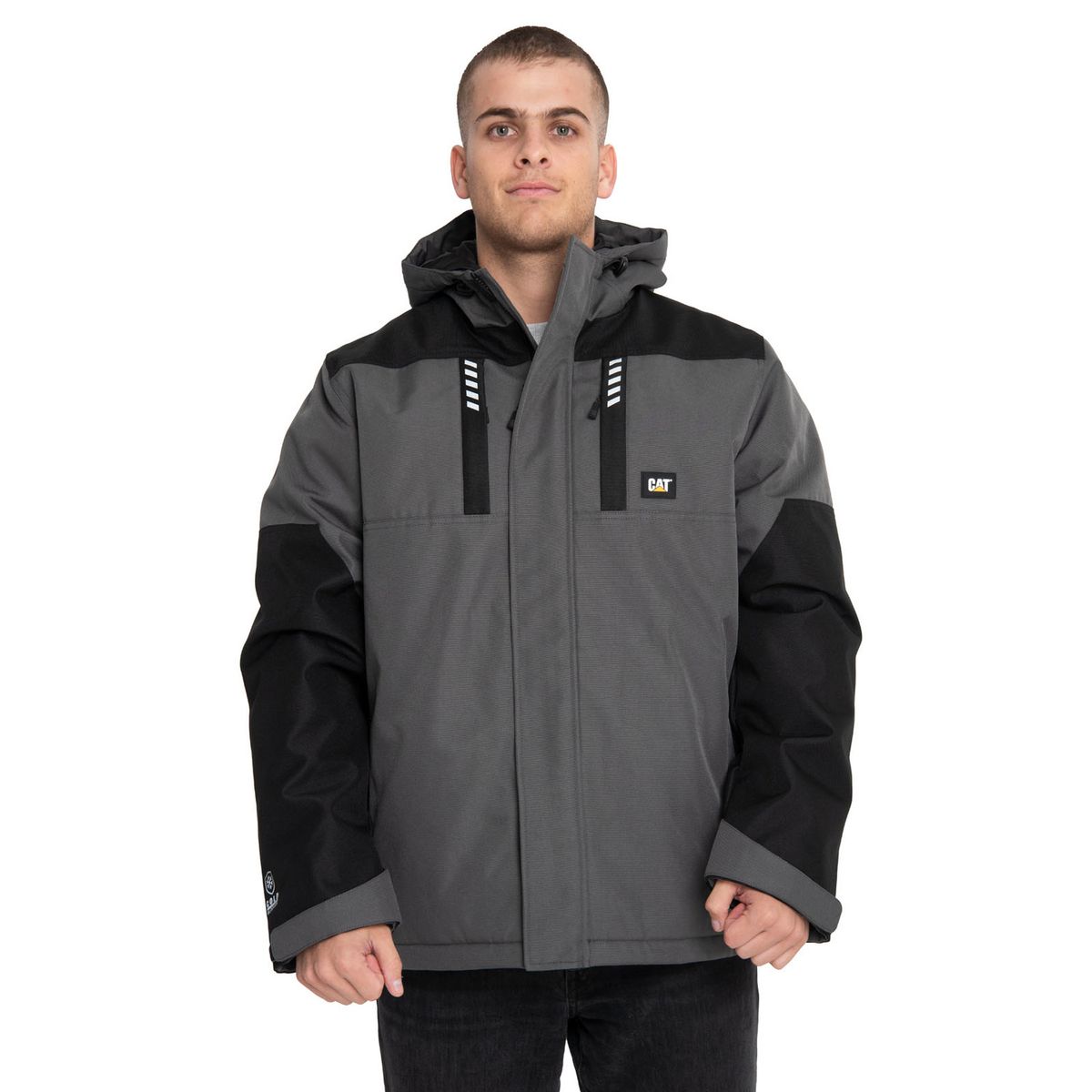 CAT - Chaqueta Hombre Midweight Insulated Oxford Gris CAT