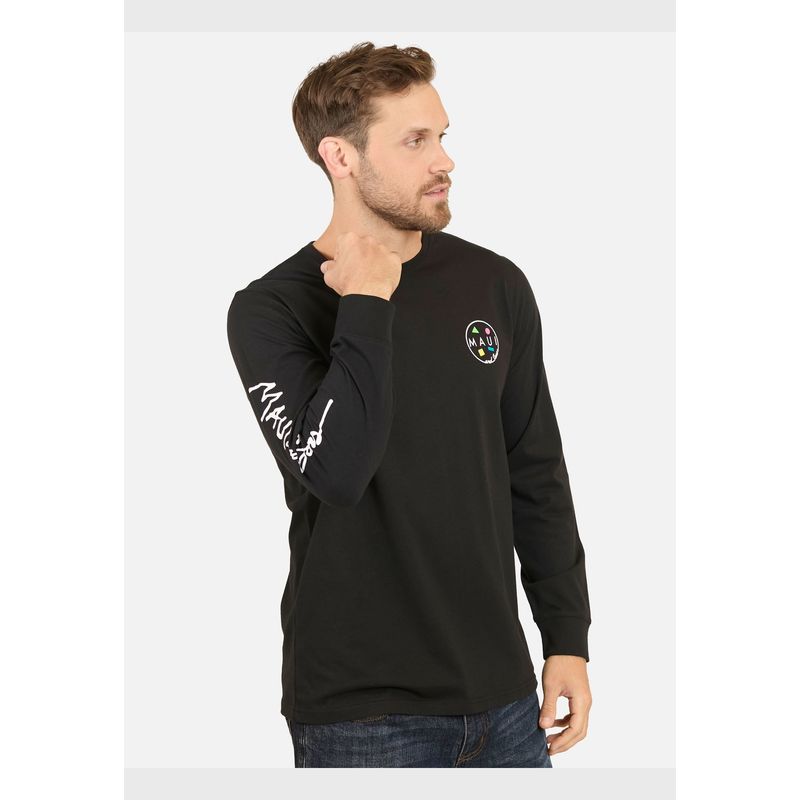MAUI AND SONS - Polera Arc Surf Ss Tee Negro Hombre Maui And Sons