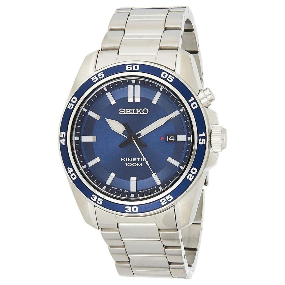 SEIKO - Reloj Seiko Kinetic Esfera Azul Ska783