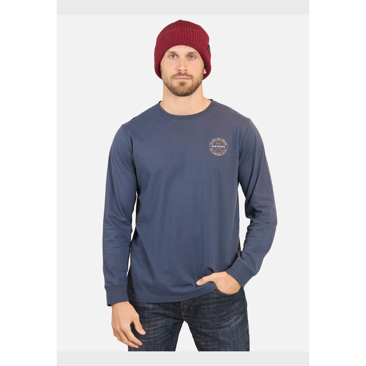 MAUI AND SONS - Polera Polamis Azul Marino Hombre Maui And Sons