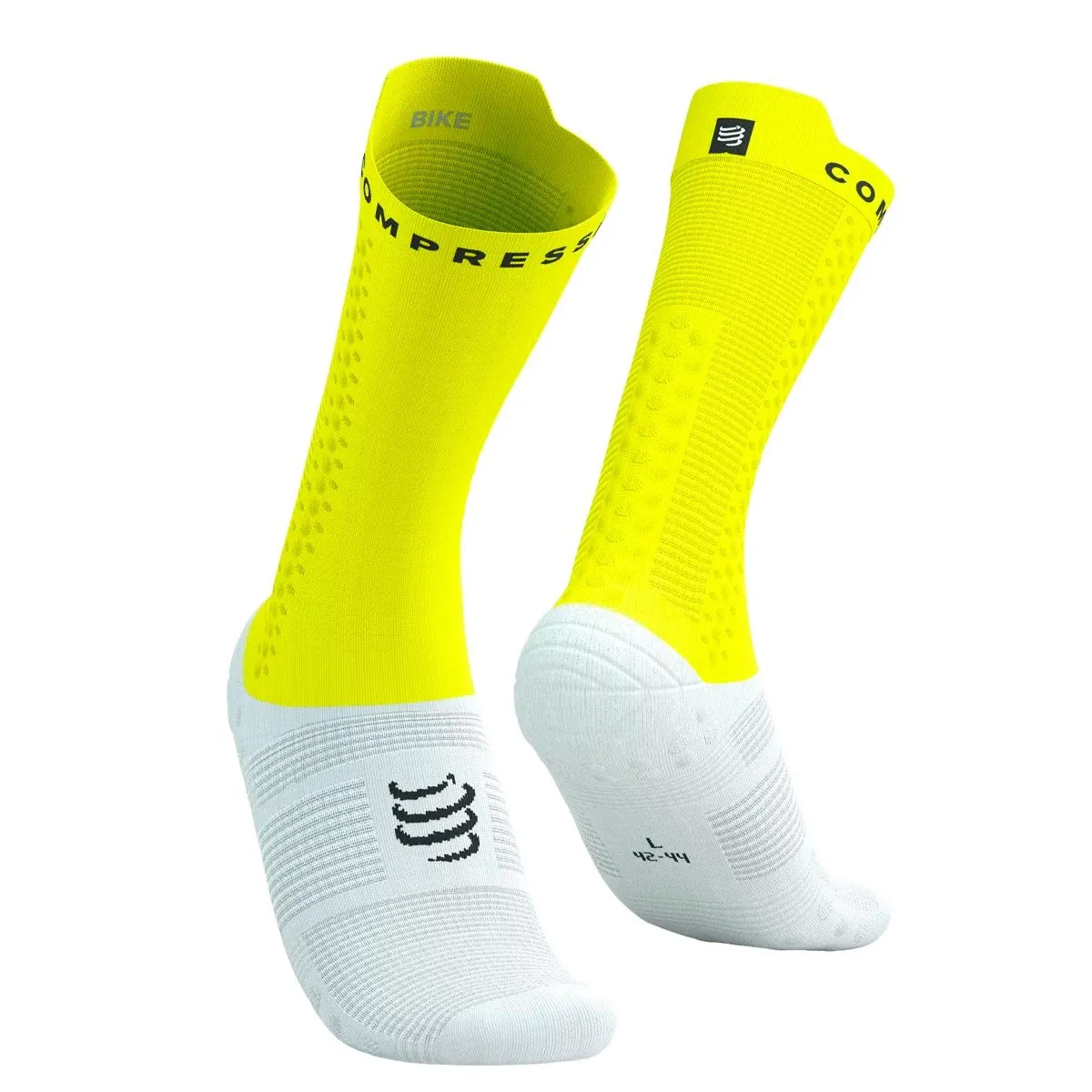 COMPRESSPORT - Calcetín Pro Racing Socks v4.0 Bike Amarillo