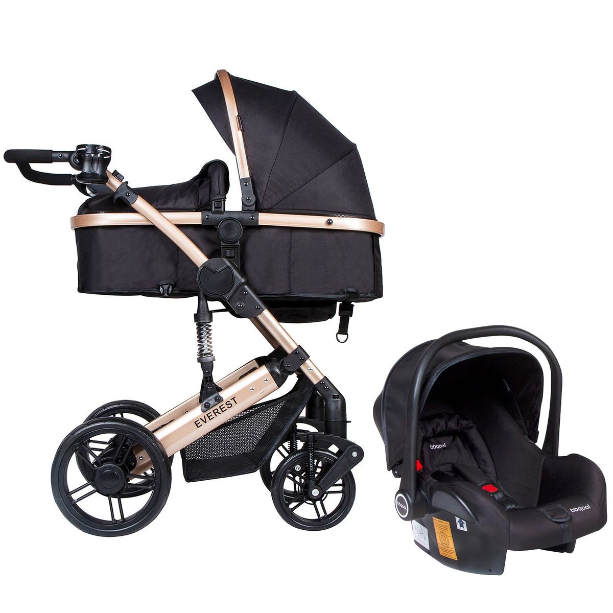 BBQOOL - Coche Travel System Everest Black