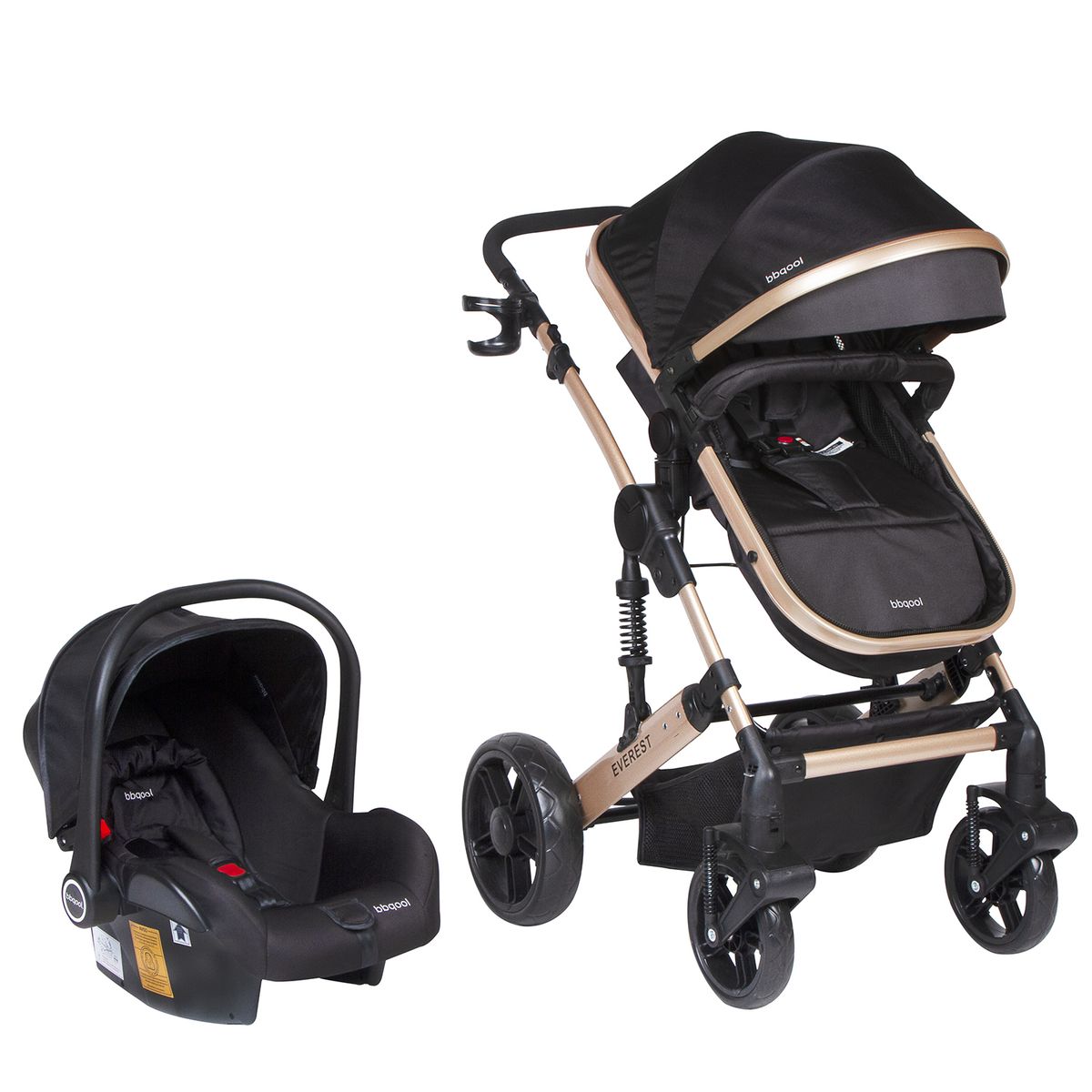 BBQOOL - Coche Travel System Everest Black