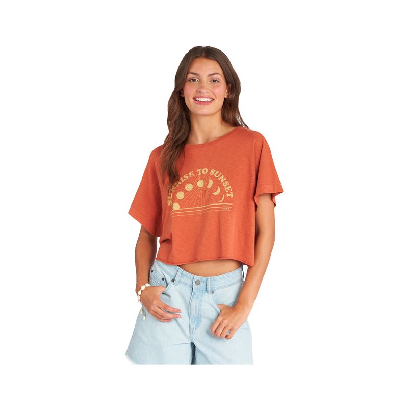 ROXY - Polera Roxy Sunrise To Sunset Mujer Naranjo