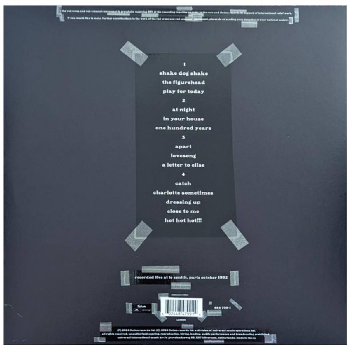 HITWAY MUSIC - CURE - PARIS 30TH ANNIVERSARY ED 2LP - VINILO HITWAY MUSIC