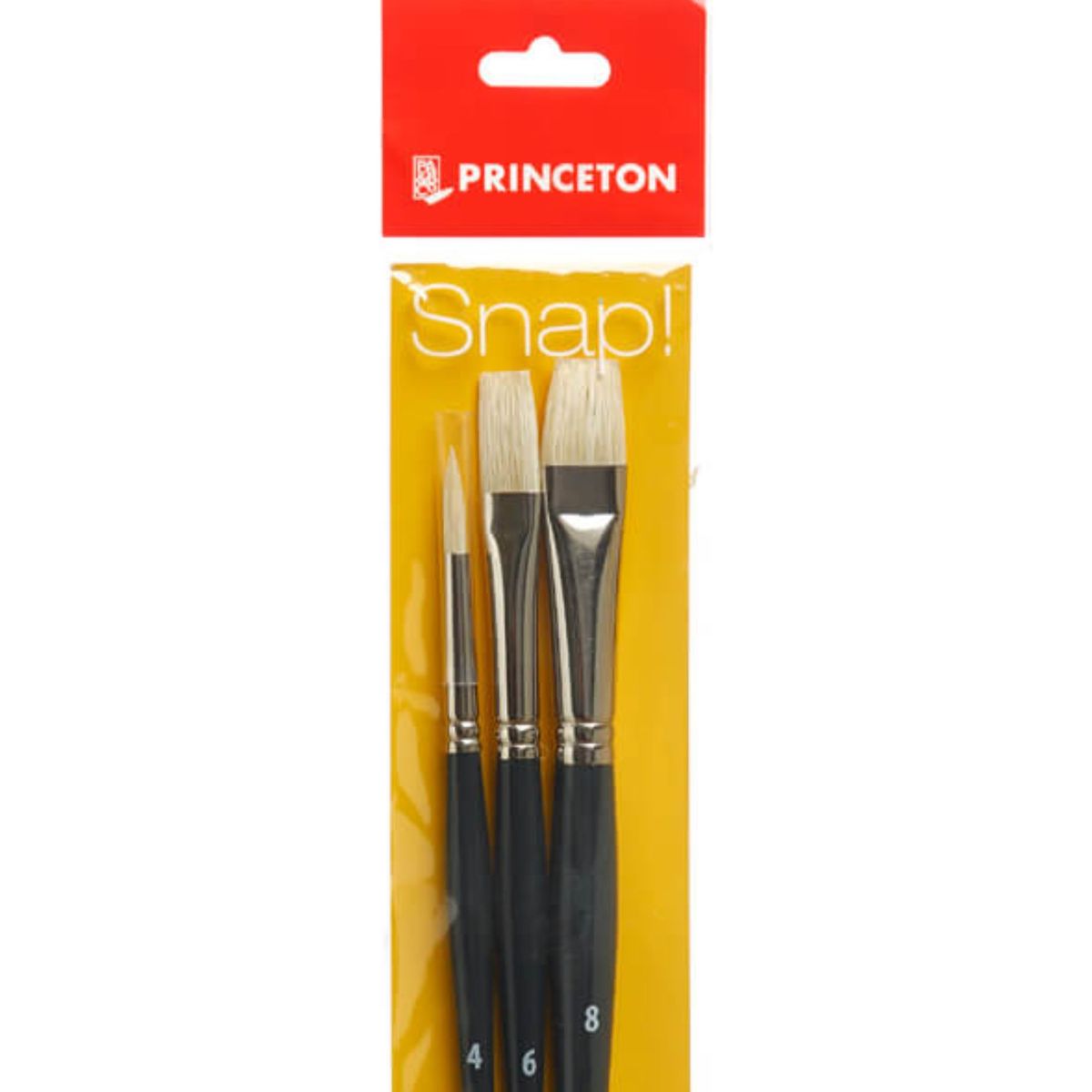 PRINCETON - Set 3 Pinceles Princeton Mango Largo Cerda Natural