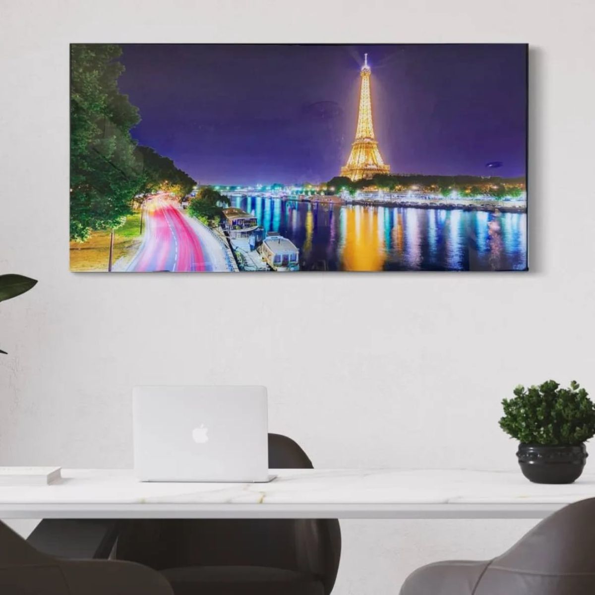 DEKAM DISEÑO - CUADRO VIDRIO DECORATIVO CIUDAD PARIS  120x60 CMS