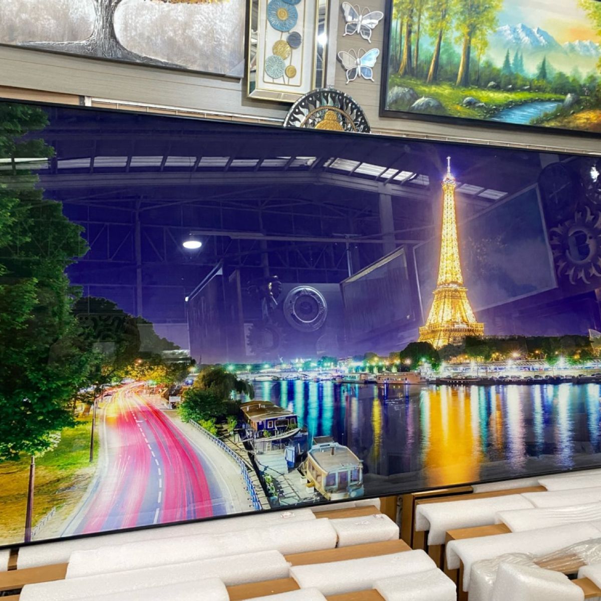 DEKAM DISEÑO - CUADRO VIDRIO DECORATIVO CIUDAD PARIS  120x60 CMS