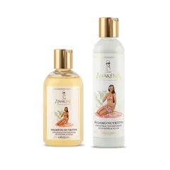 GENERICO - Shampoo 250 ml +Bálsamo Nutritivo 220 ml Anakena®️ - Natural Cosmetics.-