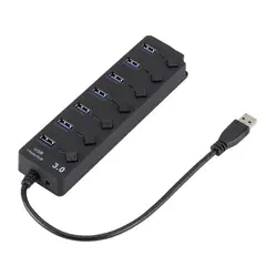 GENERICO - ADAPTADOR HUB MULTIPUERTOS USB 7 PUERTOS 3.0