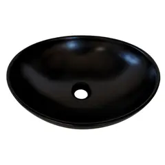 MODERN SPACE - Lavamanos 41x34 Cm Negro Para Sobre Poner