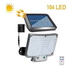 LEKO - Foco Solar con sensor 104 led
