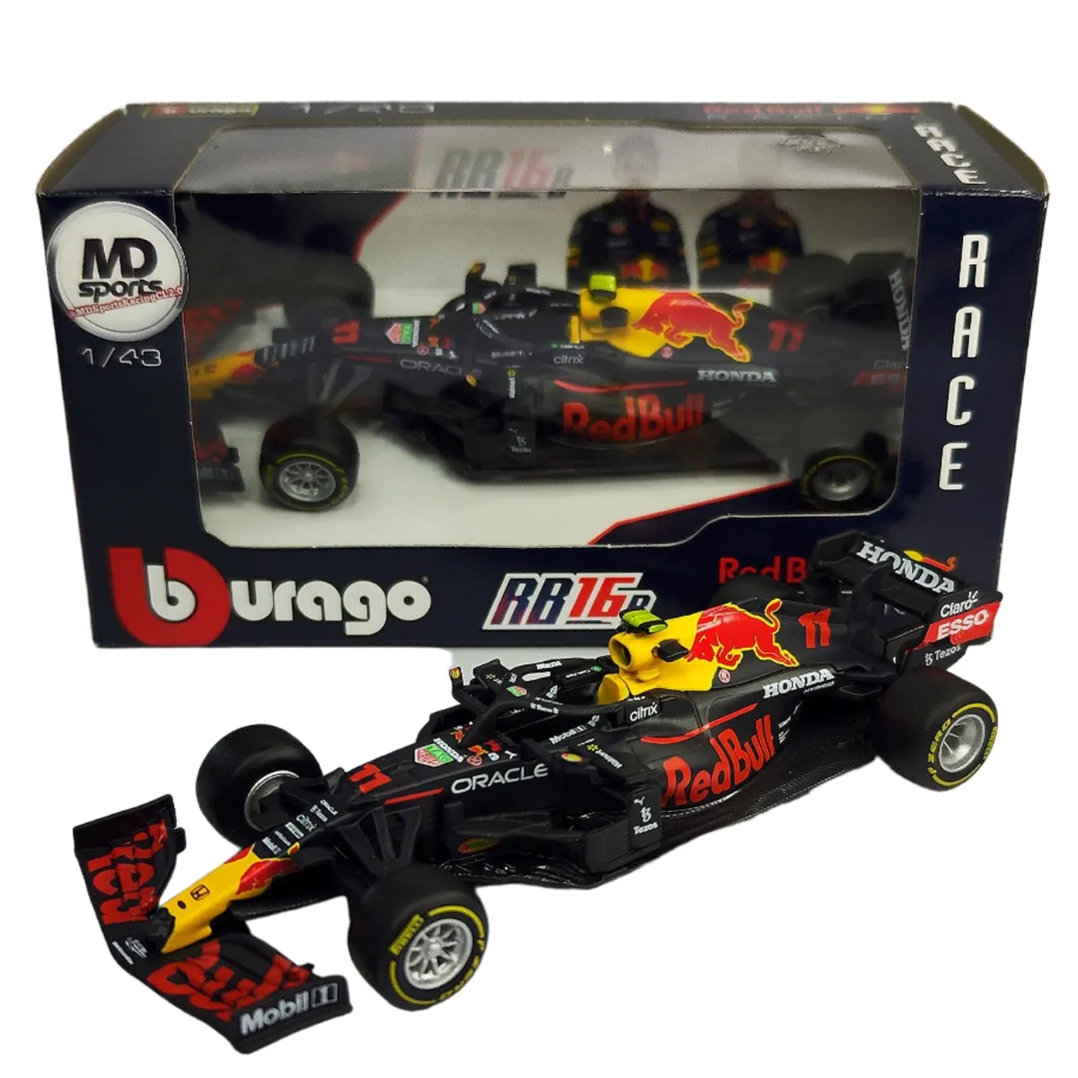 BBURAGO - Auto F1 RedBull RB16b 2021 #11 Checo Perez Caja Normal 1:43