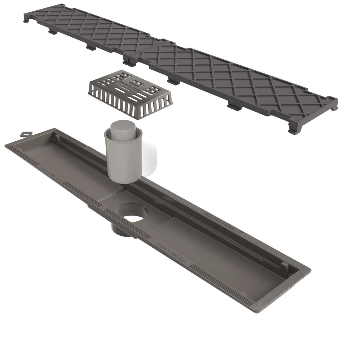 VERONA - Desague Dren, Ducha, Baño - Pvc Salida Central Oculta 50 Cm