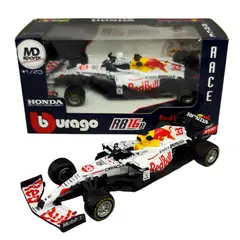 BBURAGO - Auto F1 RedBull RB16b Blanco 2021 Verstappen Caja Norm 1:43