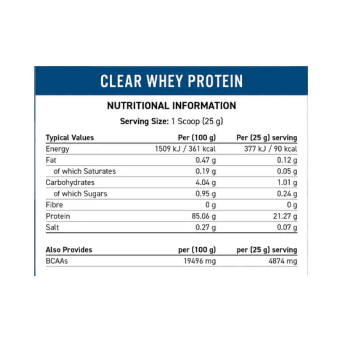 GENERICO - Clear Whey Protein 875 gramos Grapefruit