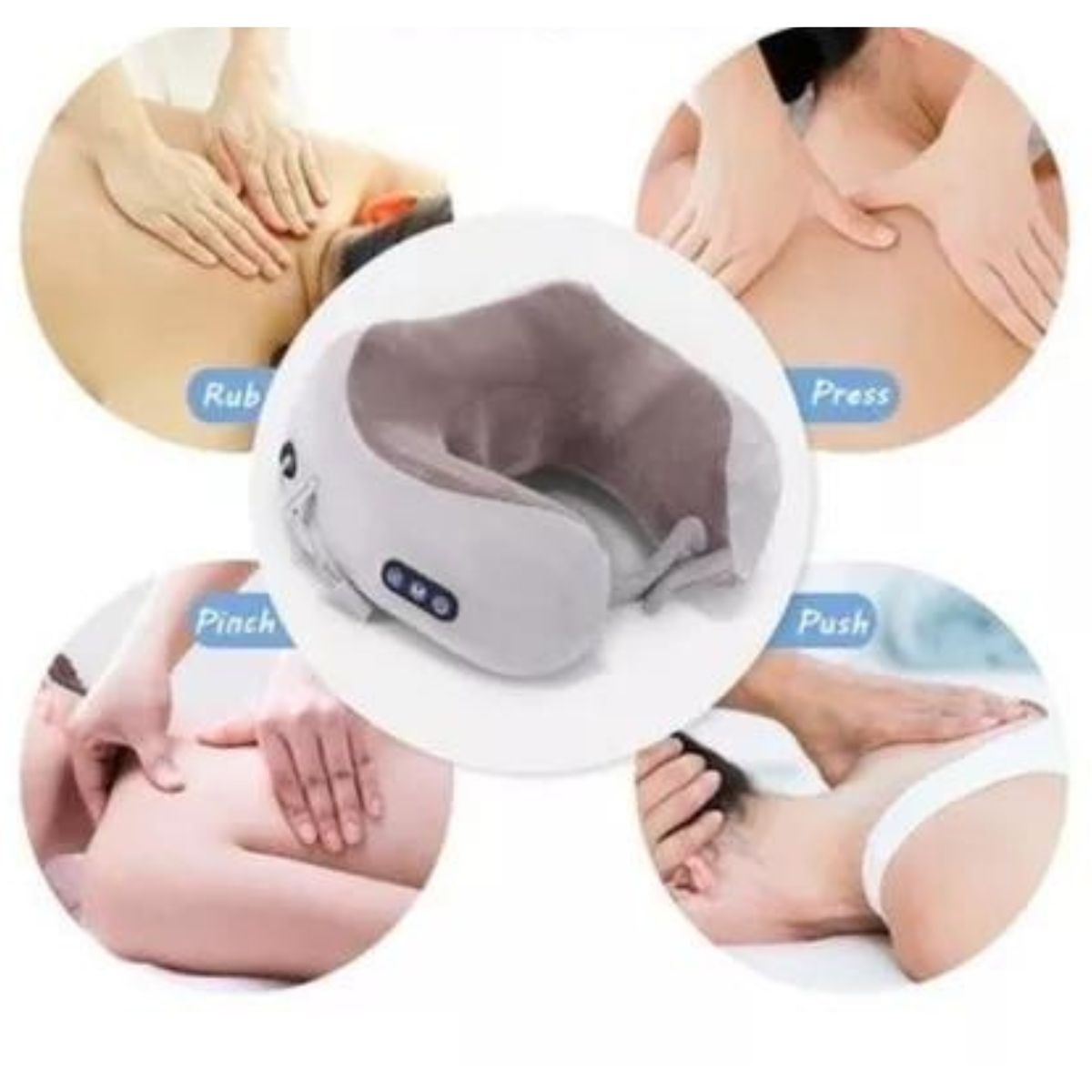 GENERICO - Masajeador Almohada Cervical Recargable