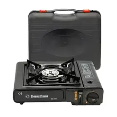 UTILISIMO - Cocinilla Portátil De Camping Con Maletín De Trasporte Negro