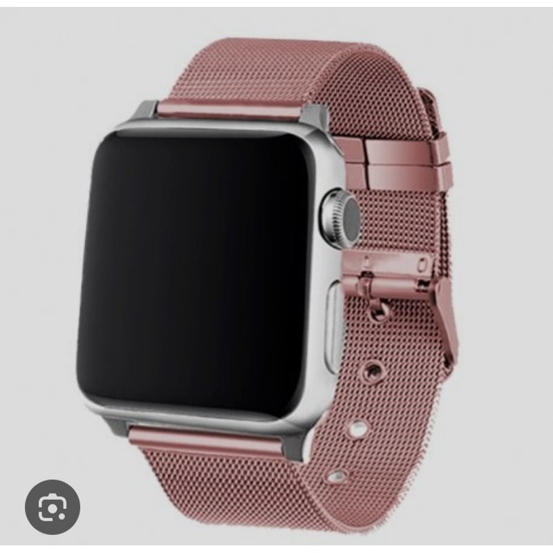 GENERICO - Correa Metálica Rosada para Apple Watch de 38 / 40 / 41 mm