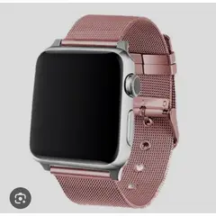 GENERICO - Correa Metálica Rosada para Apple Watch de 38 / 40 / 41 mm