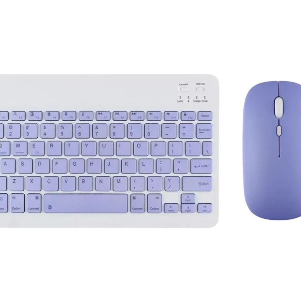 GENERICO - Teclado Con Mouse Para iPad Tablet Tv Lila