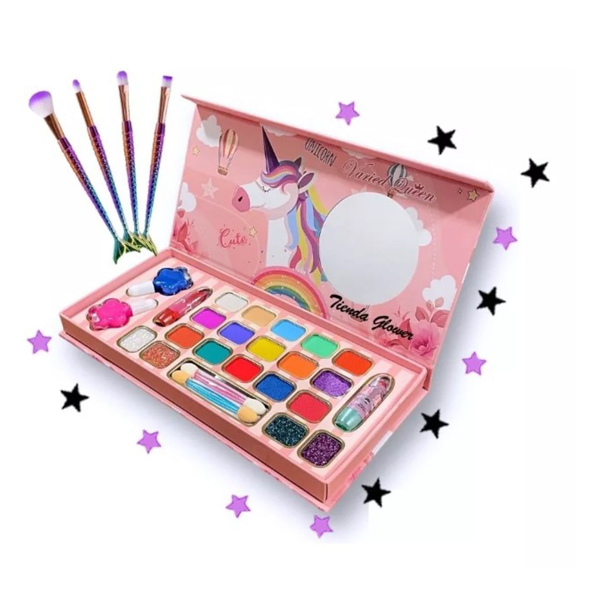 GENERICO - Maquillaje Infantil Niñas Maleta + Perfume + Set De Brochas