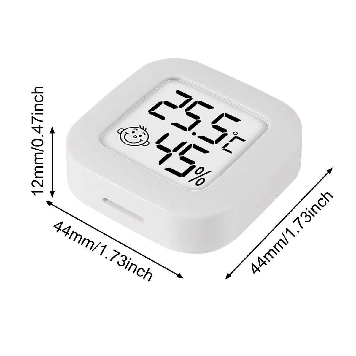 GENERICO - Termómetro e Higrógrafo portátil digital