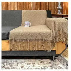GENERICO - Manta Decorativa Tejida Para Sillon Piecera Cama Beille
