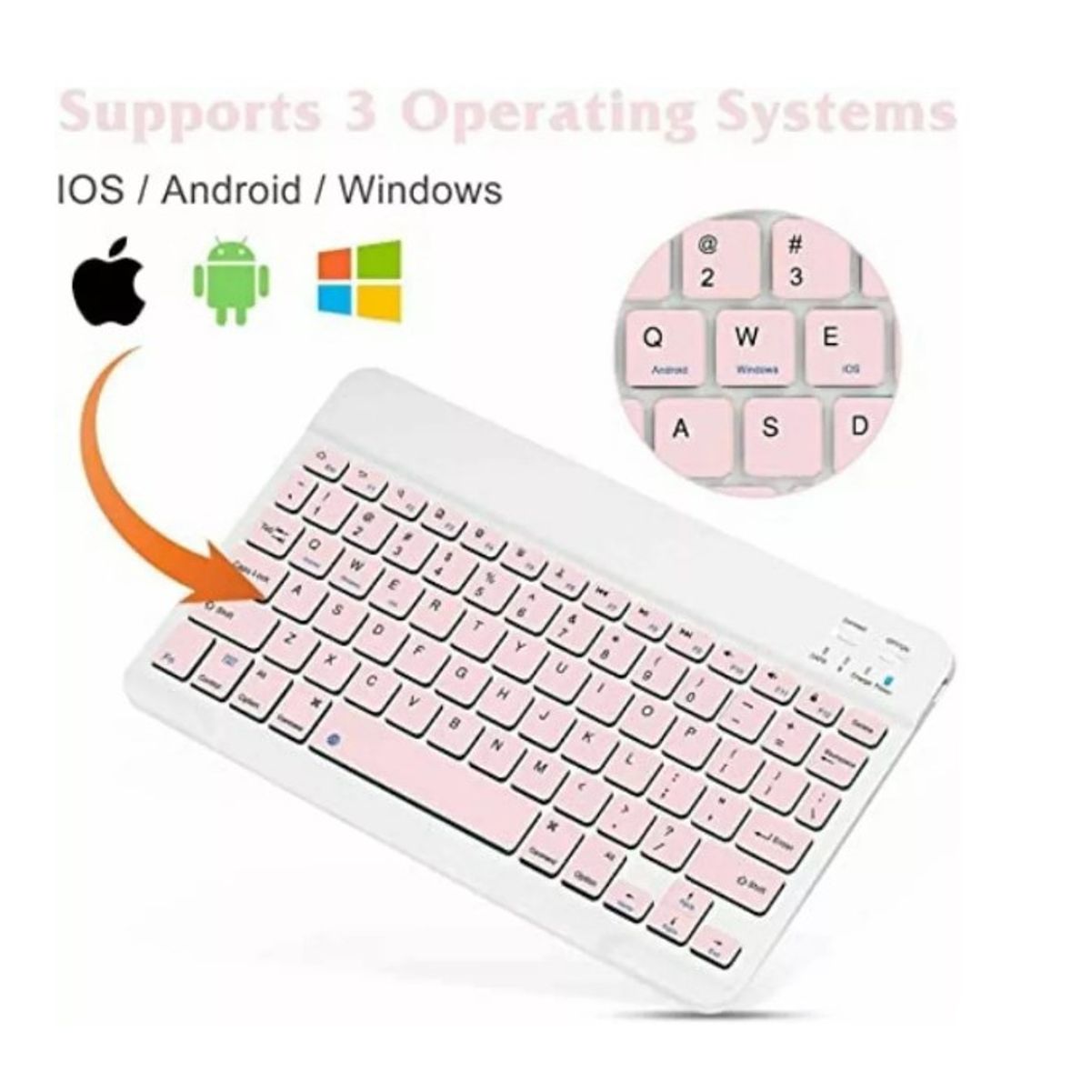 GENERICO - Kit De Teclado Bluetooth Con Ratón Soporte Teléfonotablet