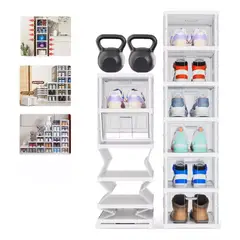 YOMYM - Cajas Zapatos Plegable Organizador 6 En 1 Extra Resistente 150cm