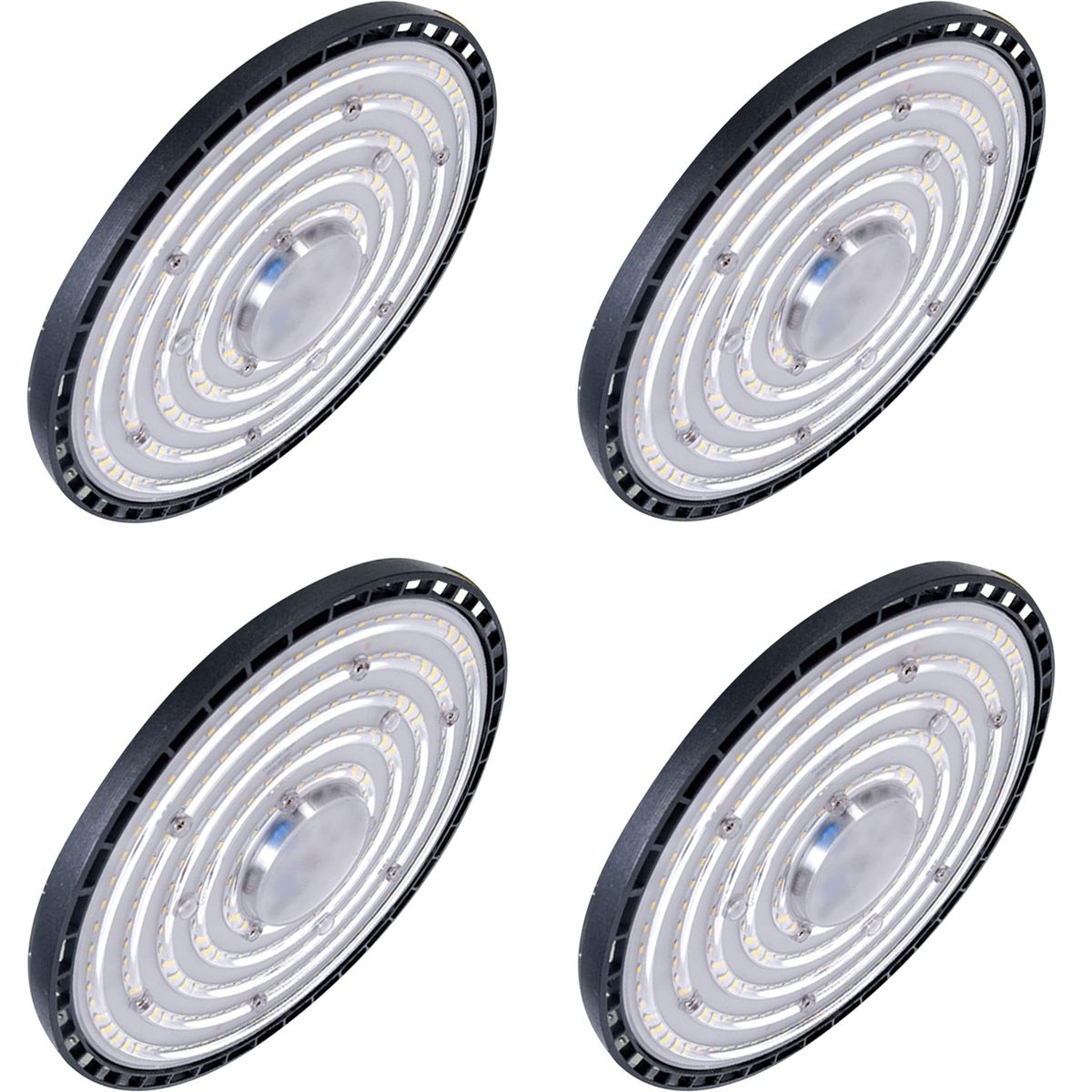 KUANGYE - Pack 4 Focos Campana Lampara Ufo Led 200w Techo Iluminación