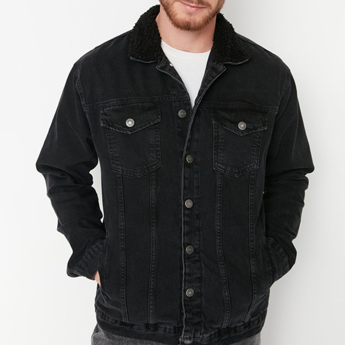 D'JOE - Chaquetas Denim Polar Hombre Oasis