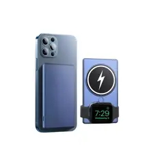 GENERICO - Cargador Inalámbrico Magsafe 3en1 Para iPhone / 5000 Mah