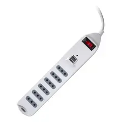 MACROTEL - Alargador Zapatilla Usb y Swith 6 Posiciones