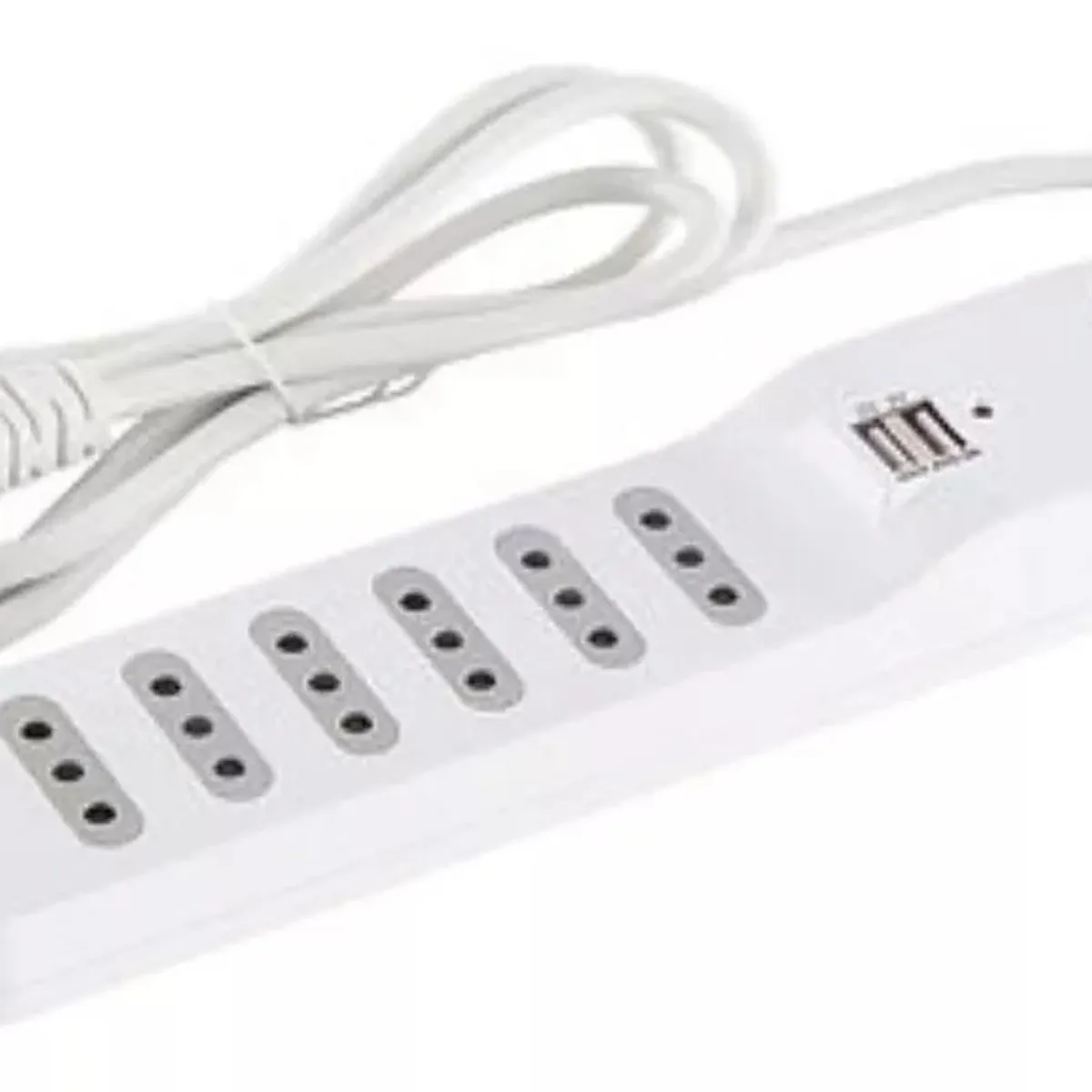 MACROTEL - Alargador Zapatilla Usb y Swith Macrotel 6 Posiciones