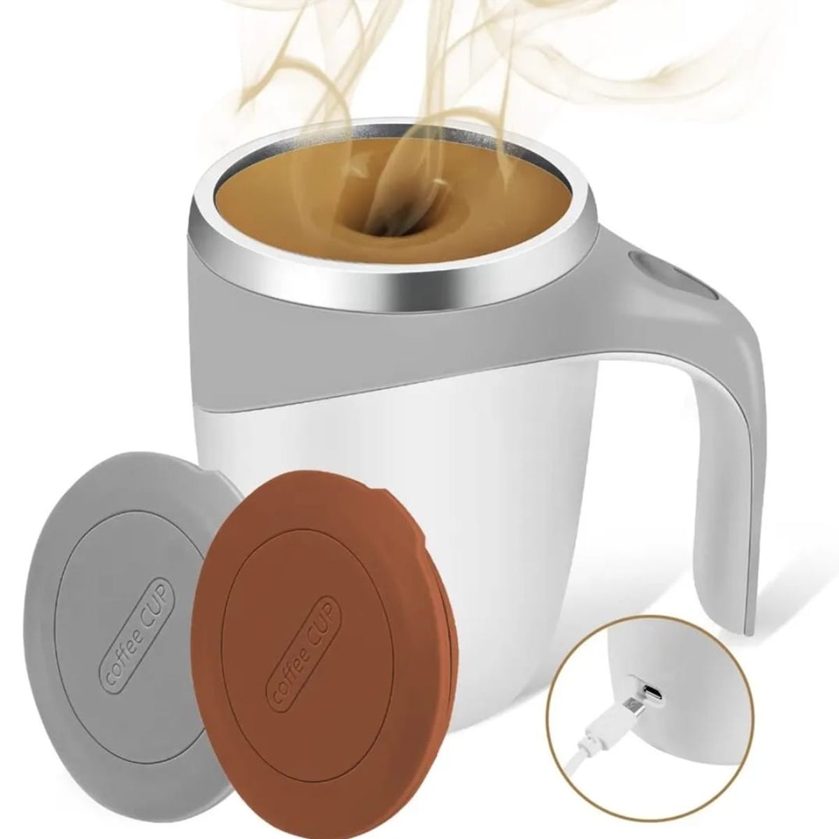 GENERICO - Taza Mezclador Magnético Automático De Bebidas 380 ML