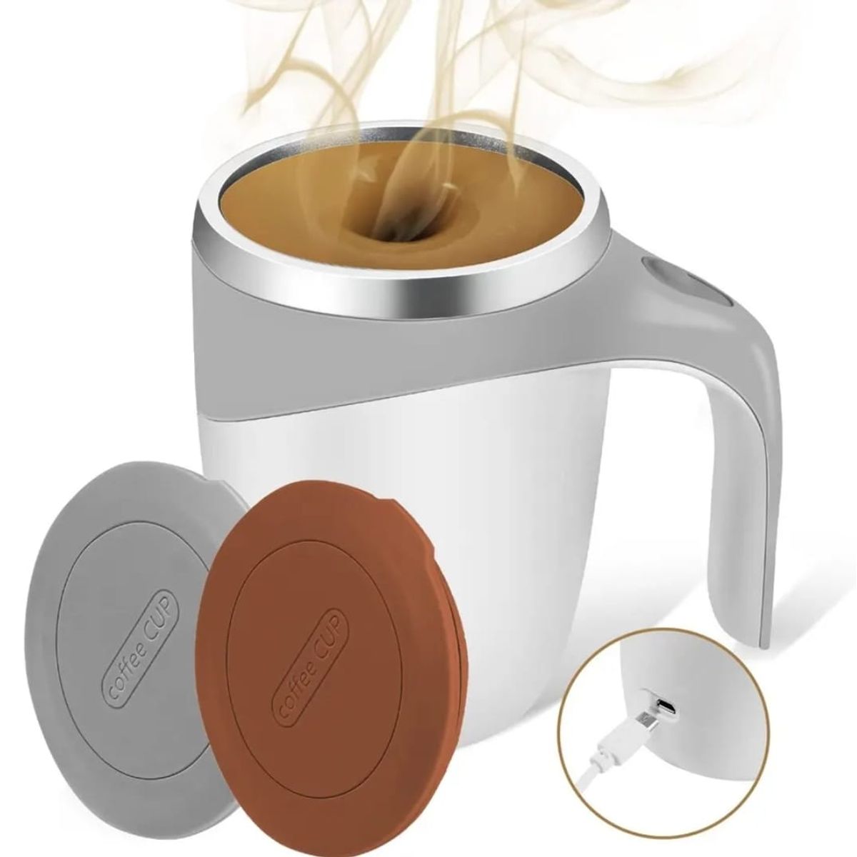 GENERICO - Taza Mezclador Magnético Automático De Bebidas 380 ML