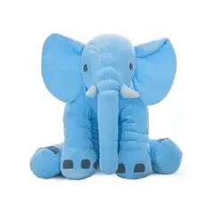GENERICO - Almohada Peluche De Apego Elefante Para Bebés Niños azul